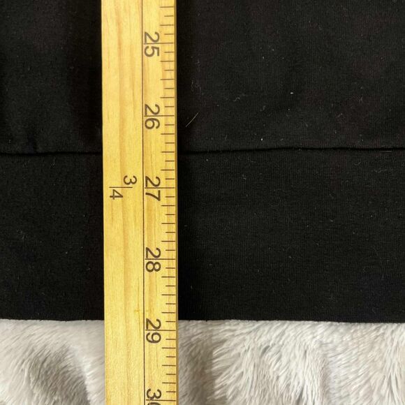 Tunic Top Womens 24W Plus Black Long Sleeve Graphic Good Vibes Rainbow Boho Chic - Picture 6 of 6